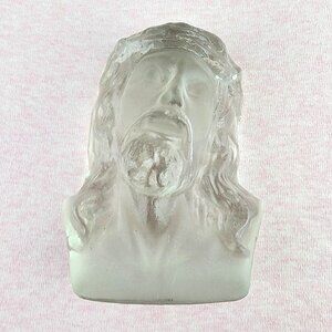 Viking Hand Made Crystal Jesus Sculpture NWT